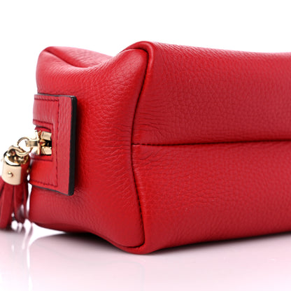 Gucci Pebbled Calfskin Medium Soho Cosmetic Case Red 8 of 9