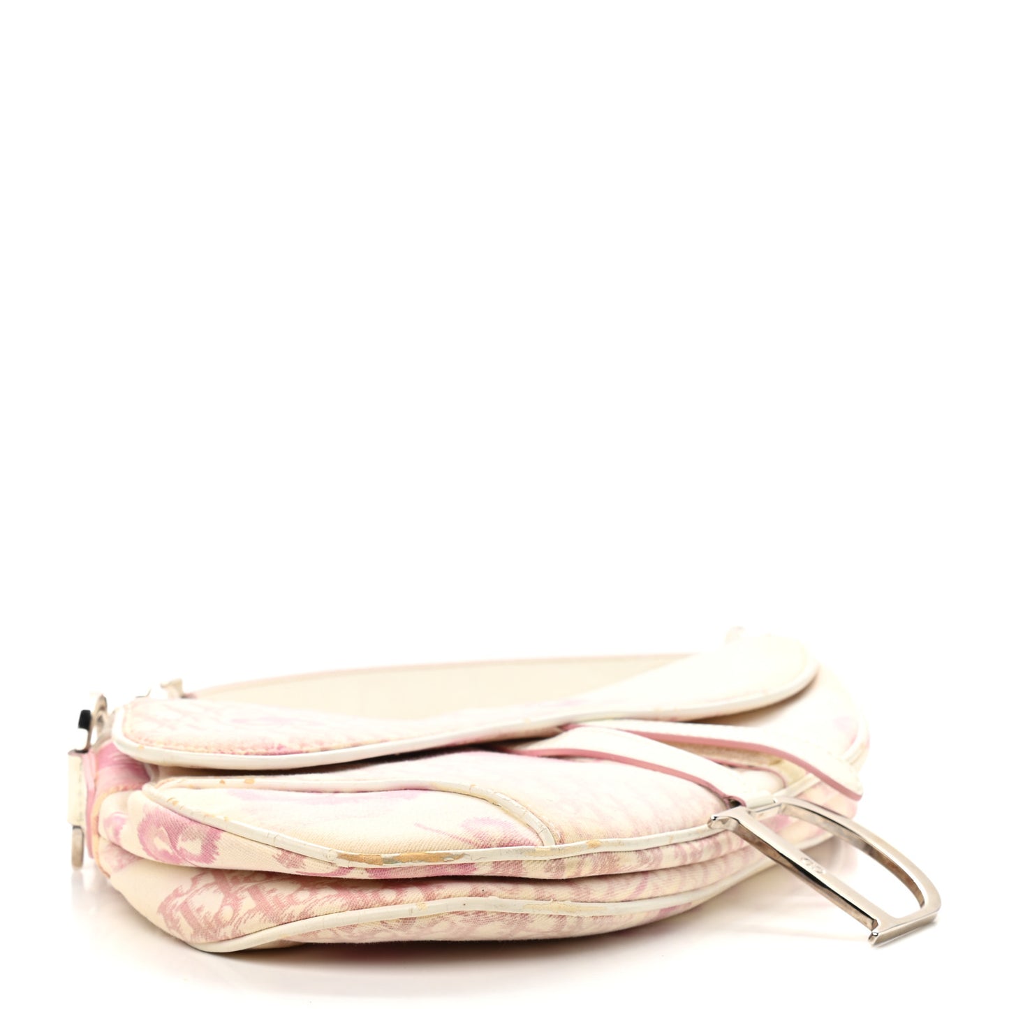 Monogram Floral Saddle Bag Pink