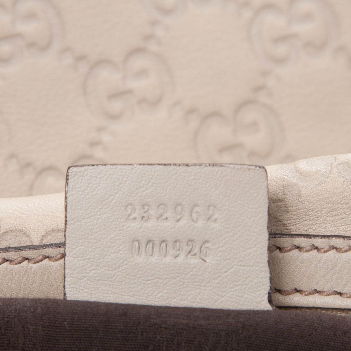 Guccissima Medium GG Twins Hobo Off White