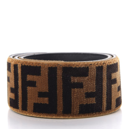 Fendi Velvet Tapestry FF Strap You Tobacco 2 of 5