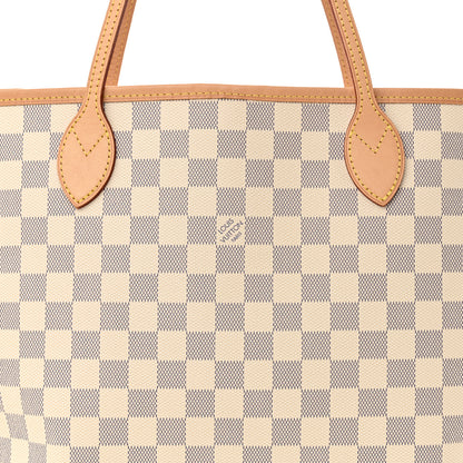 Louis Vuitton Damier Azur Neo Neverfull MM Rose Ballerine 7 of 9