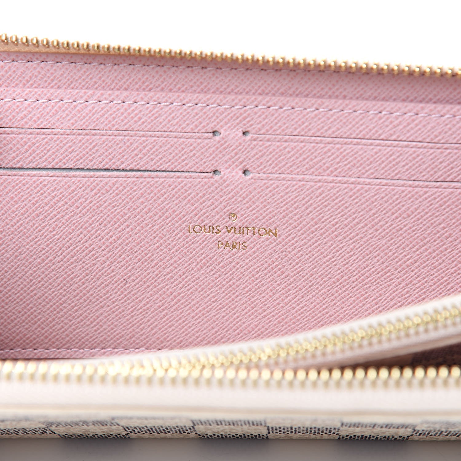 Louis Vuitton Damier Azur Clemence Wallet Rose Ballerine 6 of 7