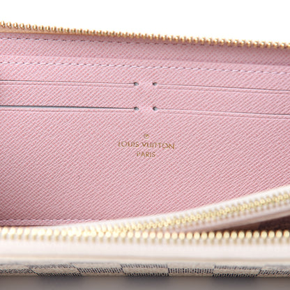 Louis Vuitton Damier Azur Clemence Wallet Rose Ballerine 6 of 7