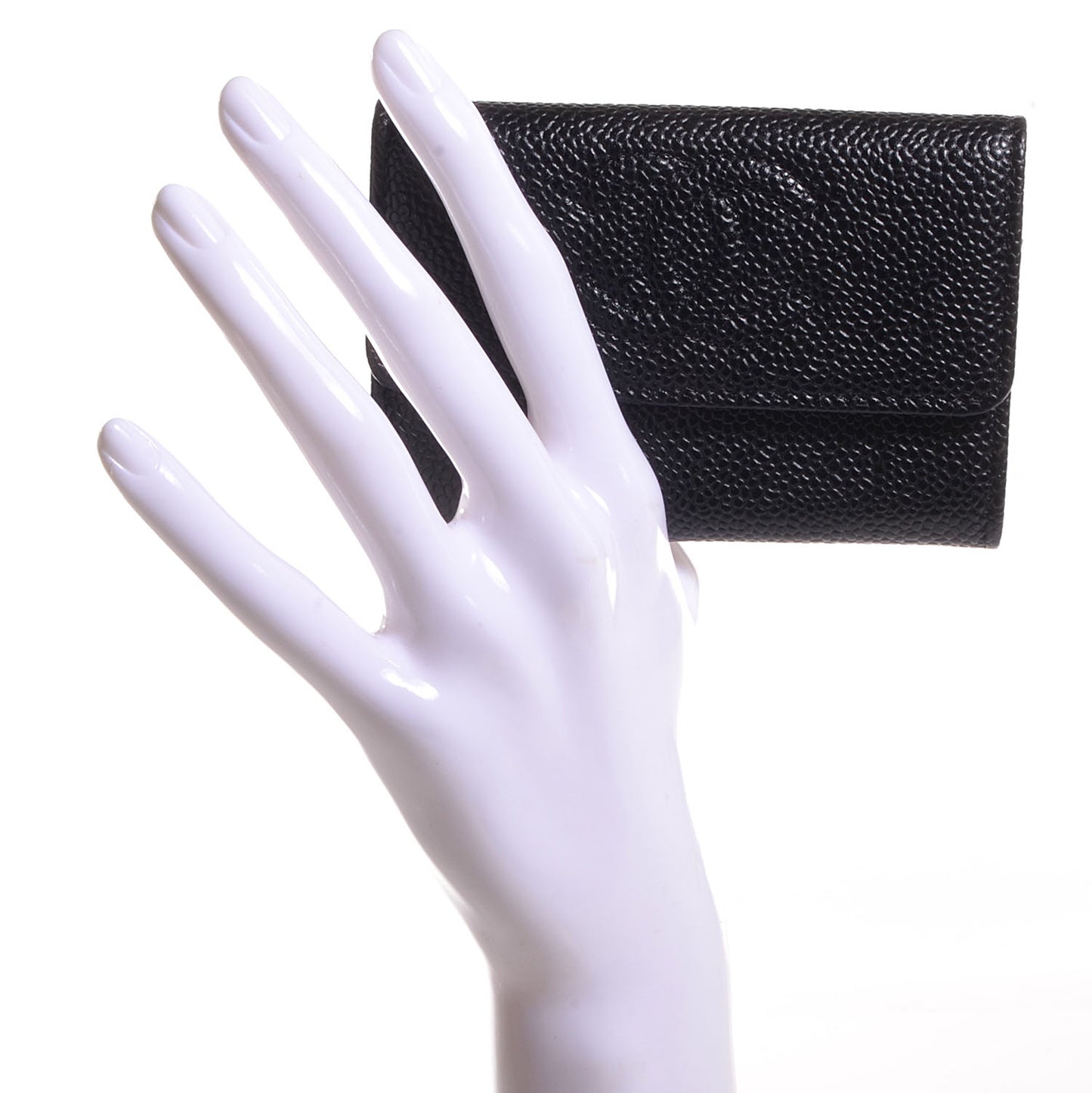 Caviar Timeless CC Flap Card Holder Black