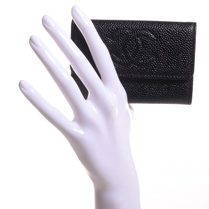 Chanel Caviar Timeless CC Flap Card Holder Black 2 of 9
