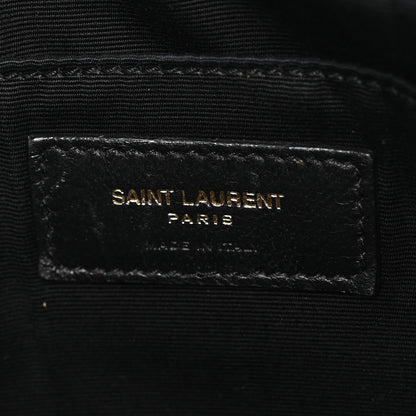 Saint Laurent Calfskin Matelasse Monogram Lou Camera Bag Navy 6 of 11