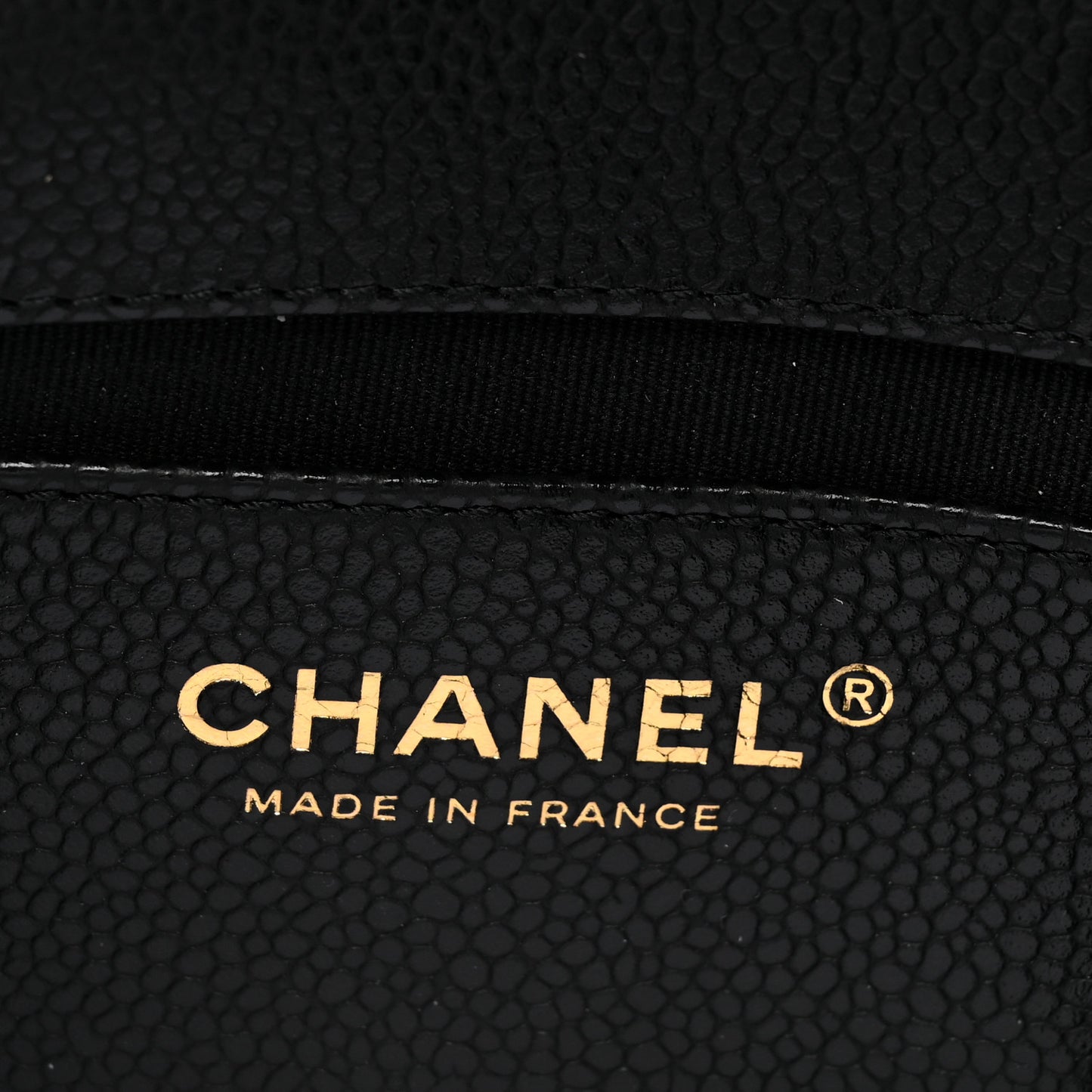 Caviar Quilted Mini Chain Flap Black