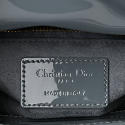 Christian Dior Patent Cannage Mini Lady Dior Light Blue 6 of 11