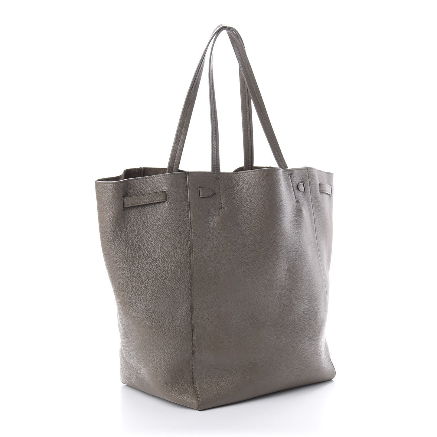Soft Grained Calfskin Medium Belt Cabas Phantom Taupe