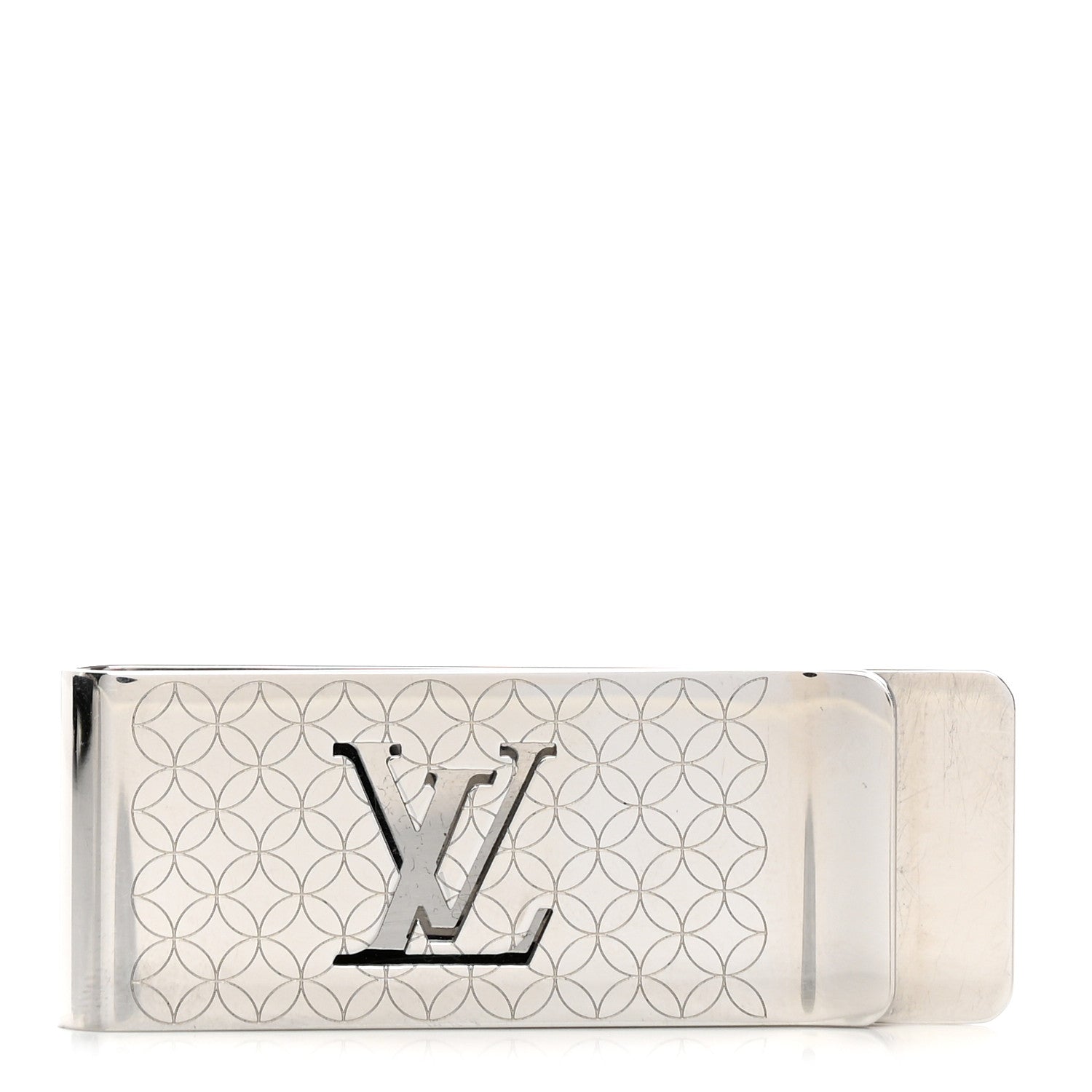 Louis Vuitton Metal Champs Elysees Money Clip Silver 1 of 3