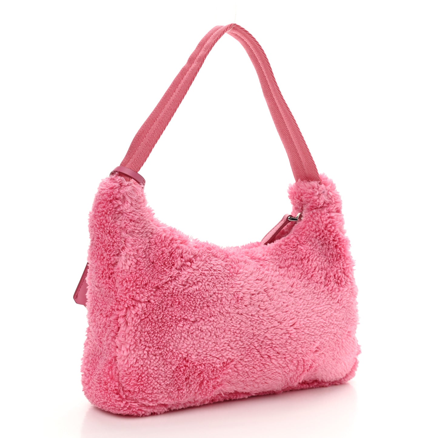 Terry Cloth Mini Re-Edition 2000 Bag Petalo Black