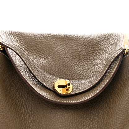 Hermes Taurillon Clemence Lindy 30 Etoupe 8 of 11