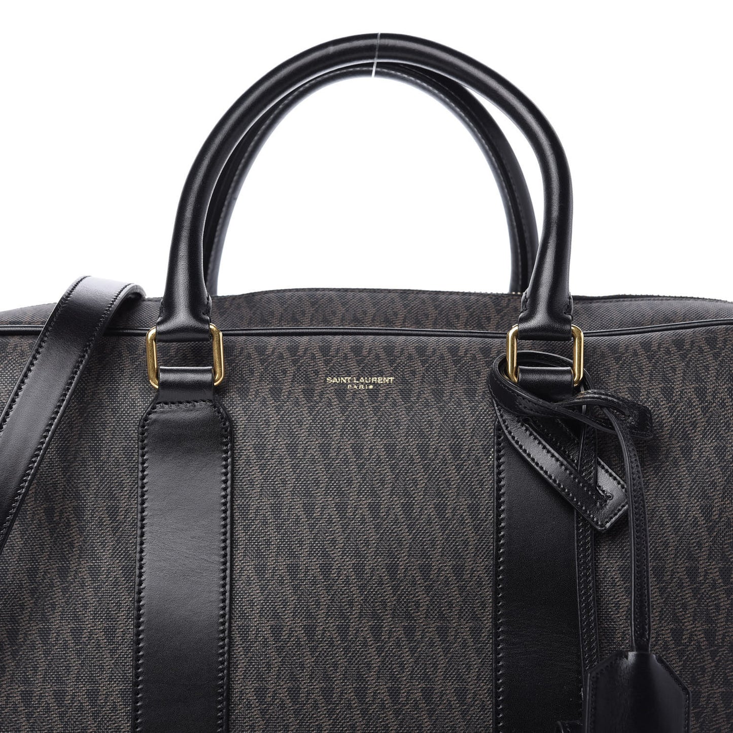 Toile Classic Monogram Rodeo Briefcase Black