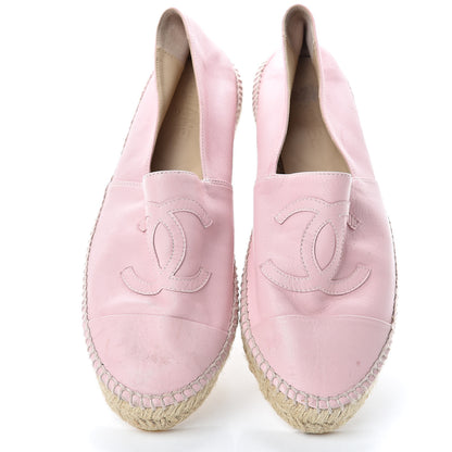 Chanel Lambskin CC Espadrilles 41 Light Pink 5 of 15