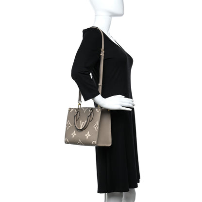Louis Vuitton Empreinte Monogram Giant Onthego PM Tourterelle Creme 2 of 9
