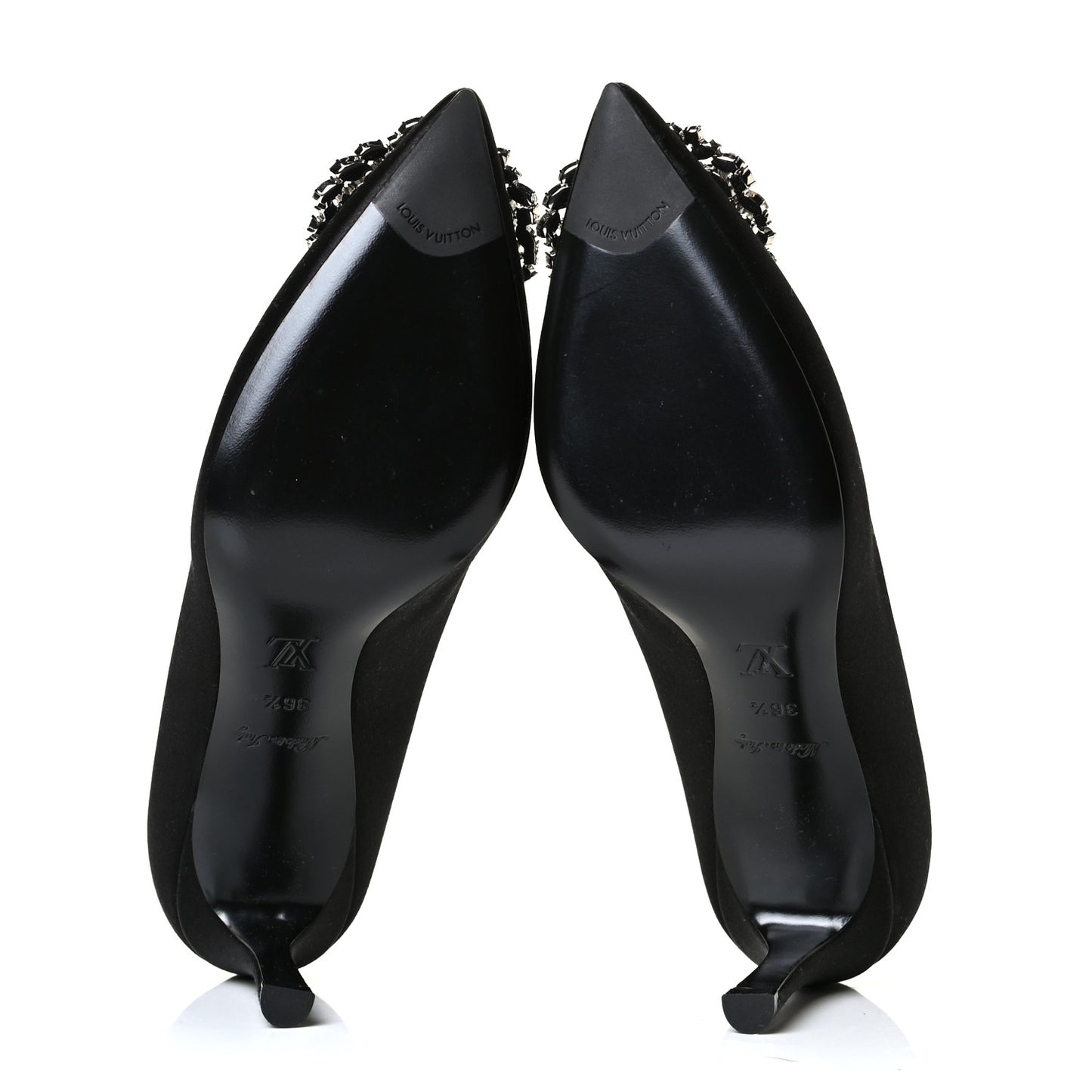 Satin Madeleine Pumps 36.5 Black