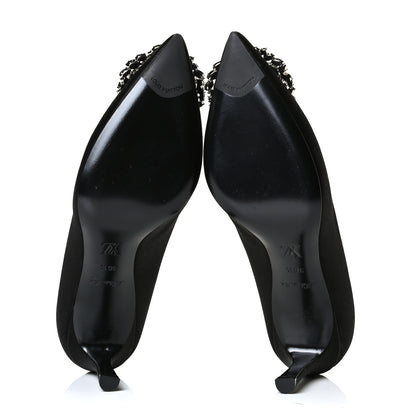 Louis Vuitton Satin Madeleine Pumps 36.5 Black 4 of 6