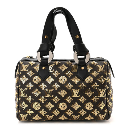 Louis Vuitton Monogram Sequins Eclipse Speedy 28 Gold 1 of 9