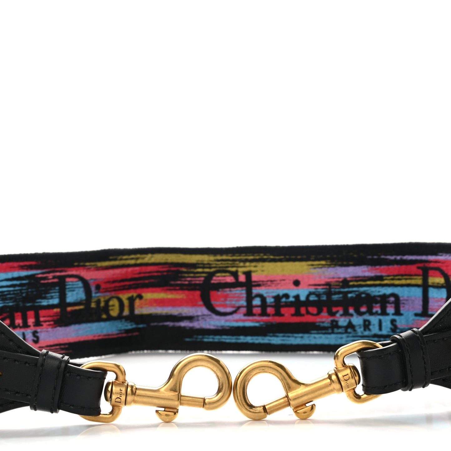 Lambskin Canvas Embroidered Floral Shoulder Strap Multicolor