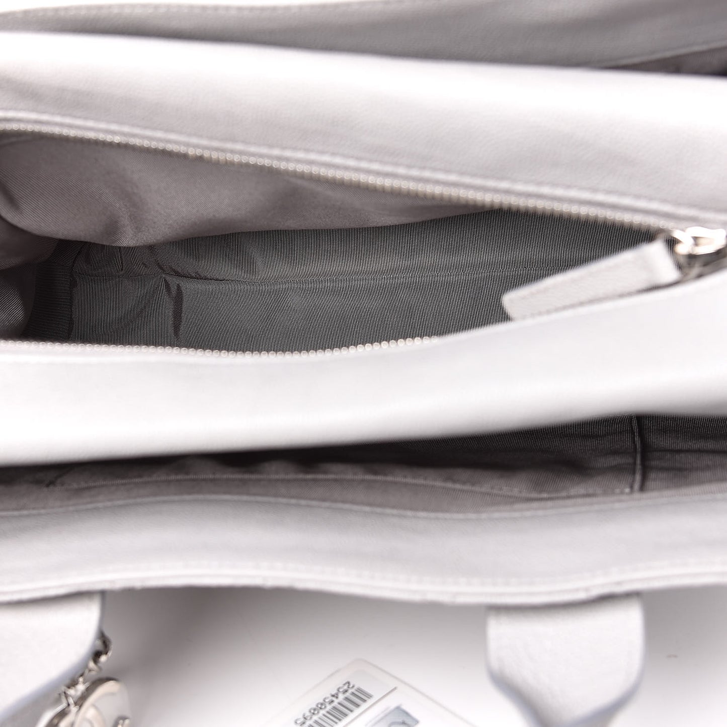 Caviar Quilted Large Urban Companion Top Handle Shopping Tote Grey
