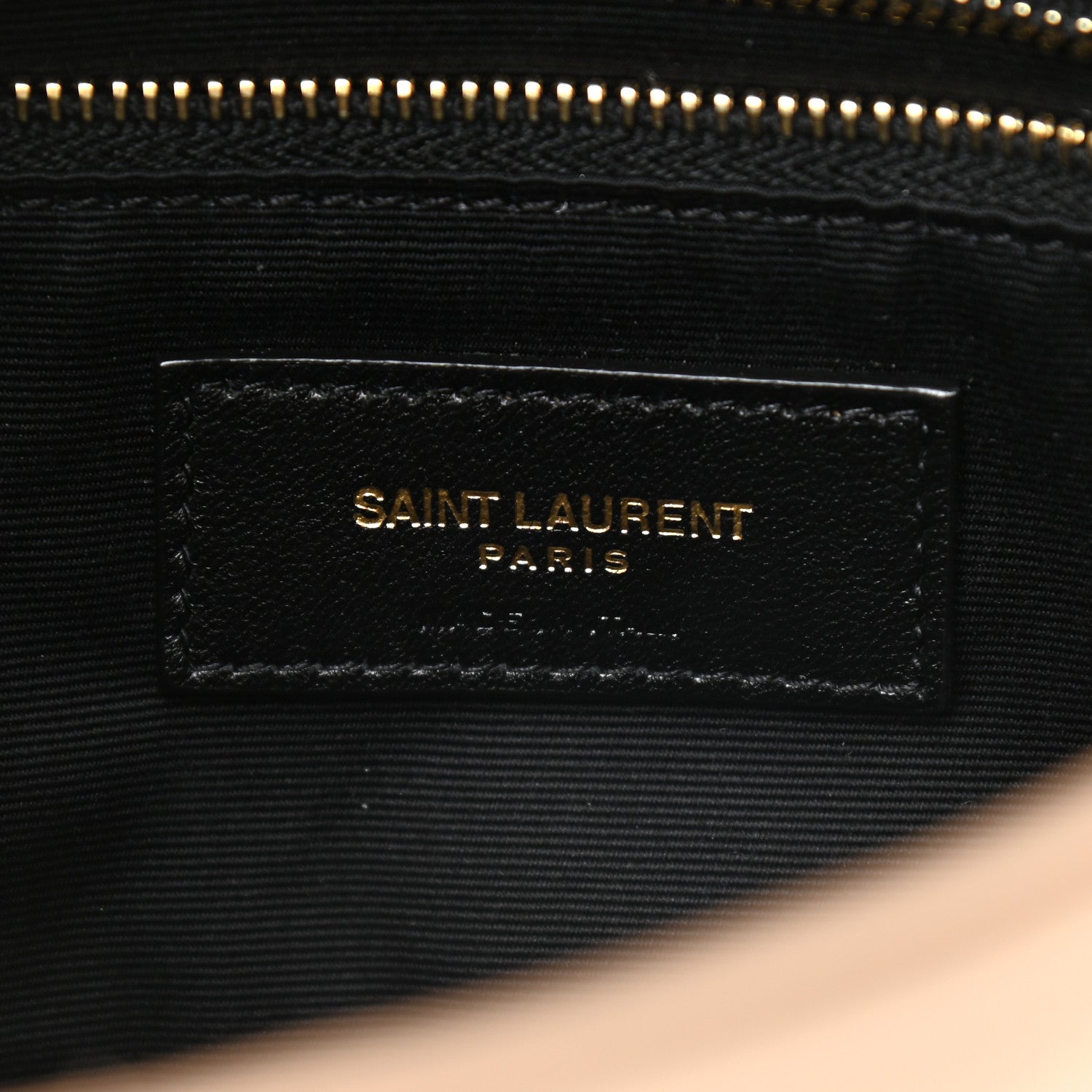 Saint Laurent Lambskin Quilted Toy Loulou Puffer Monogram Chain Satchel Dark Beige 6 of 9