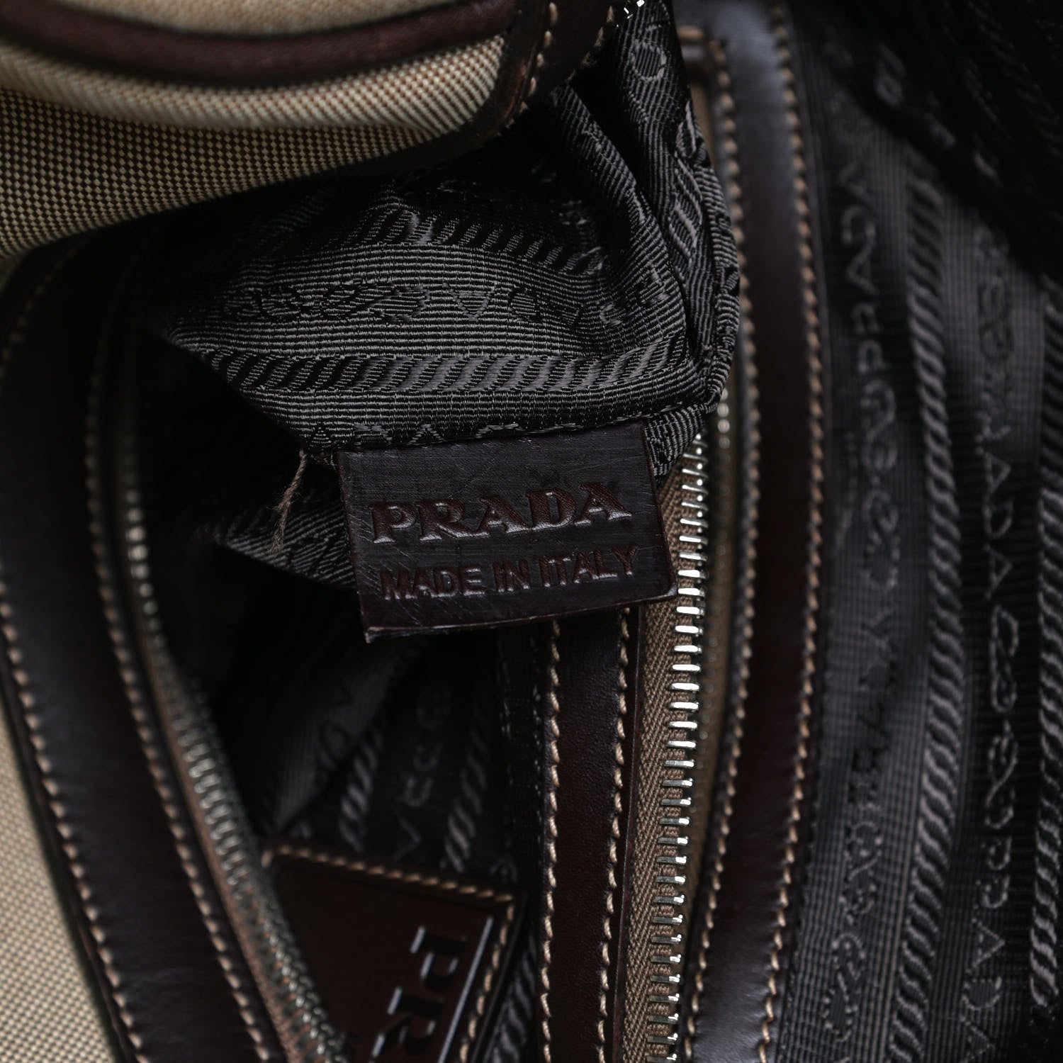 Prada Jacquard Logo Trolley Corda Moro 13 of 35