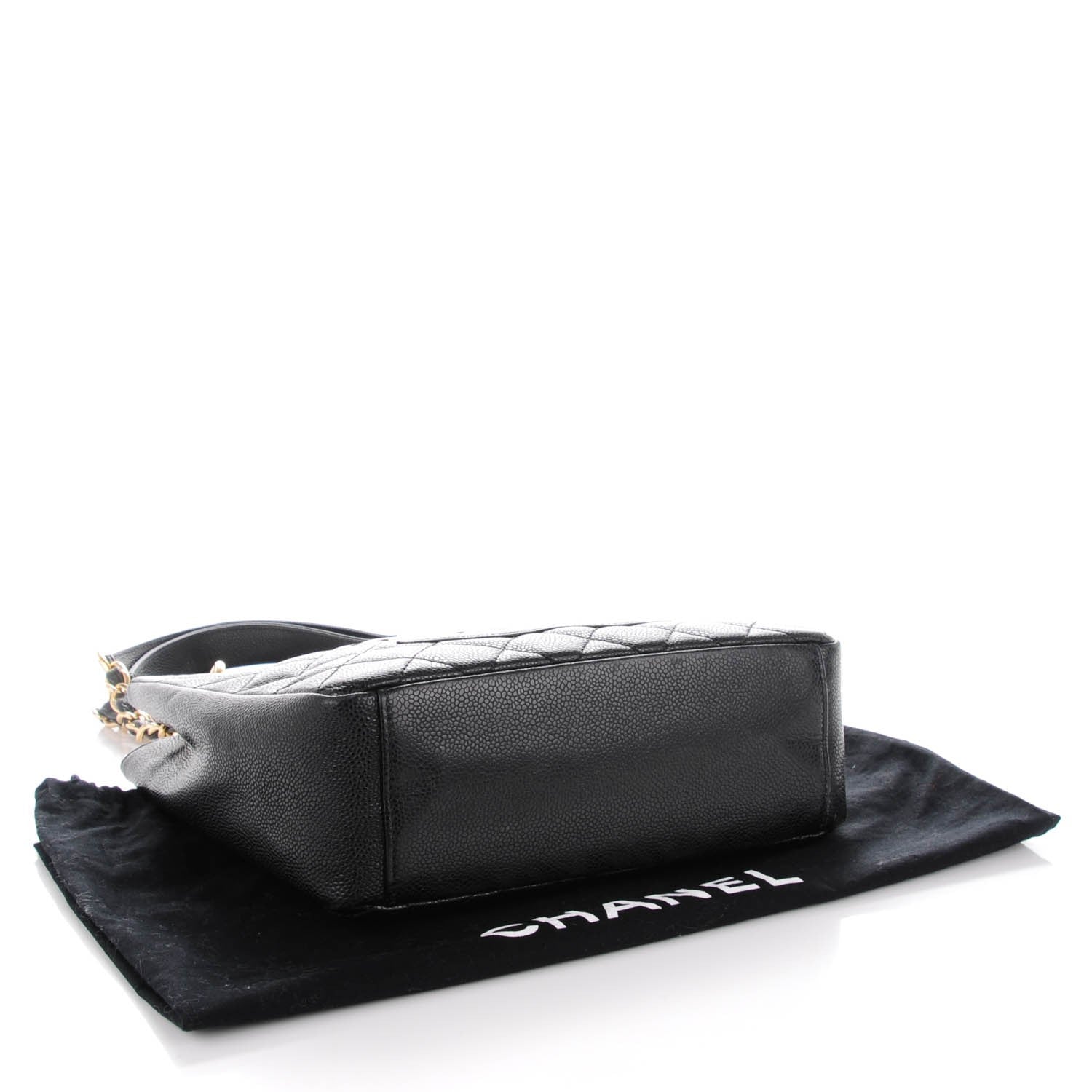 Chanel Caviar Quilted Petit Shopping Tote PST Black 4 of 7