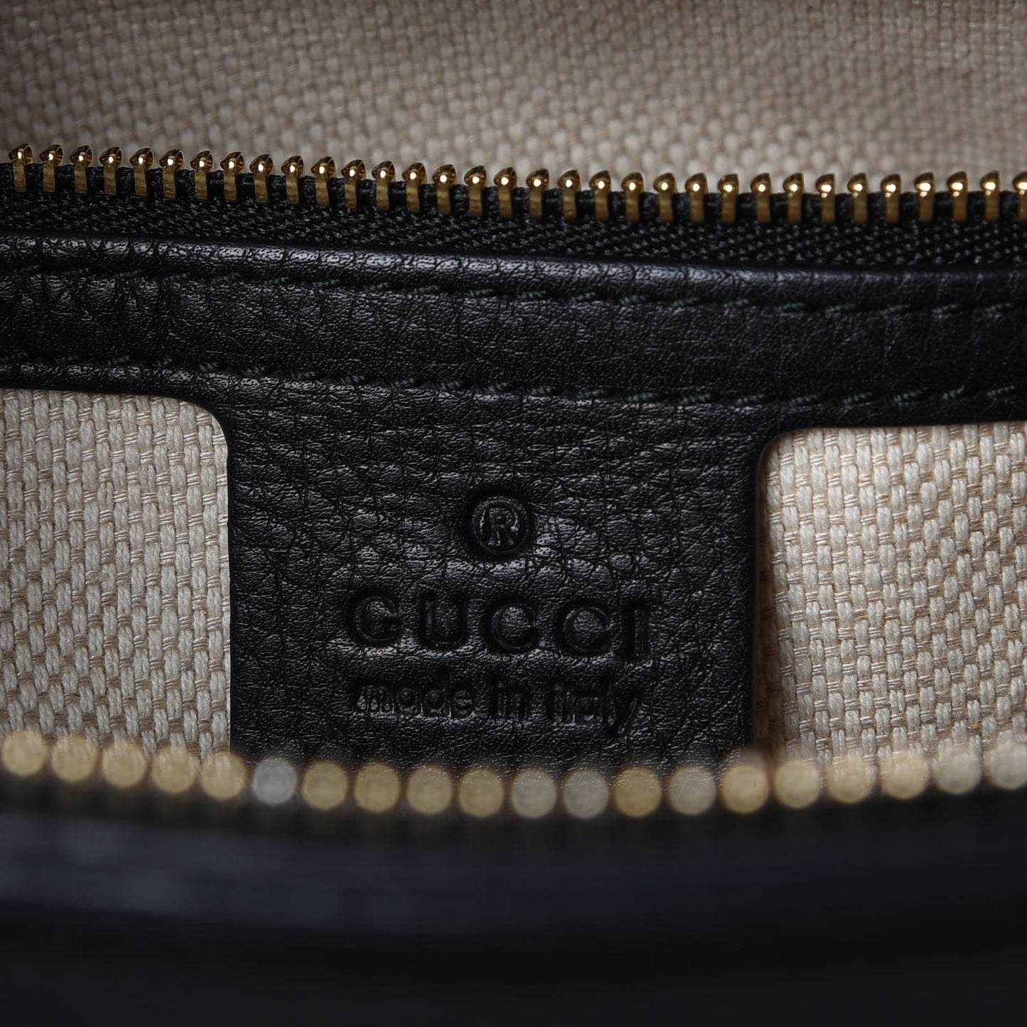 Pebbled Calfskin Small Soho Top Handle Bag Black