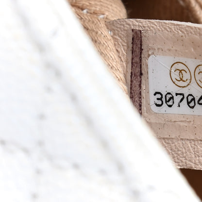 Chanel Iridescent Caviar Quilted Extra Mini Coco Handle Flap Ivory 9 of 9