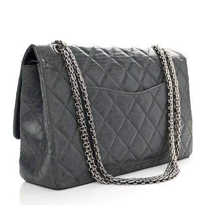 Chanel Aged Calfskin Quilted 50th Anniversary 2.55 Reissue 227 Flap Grey 3 of 12