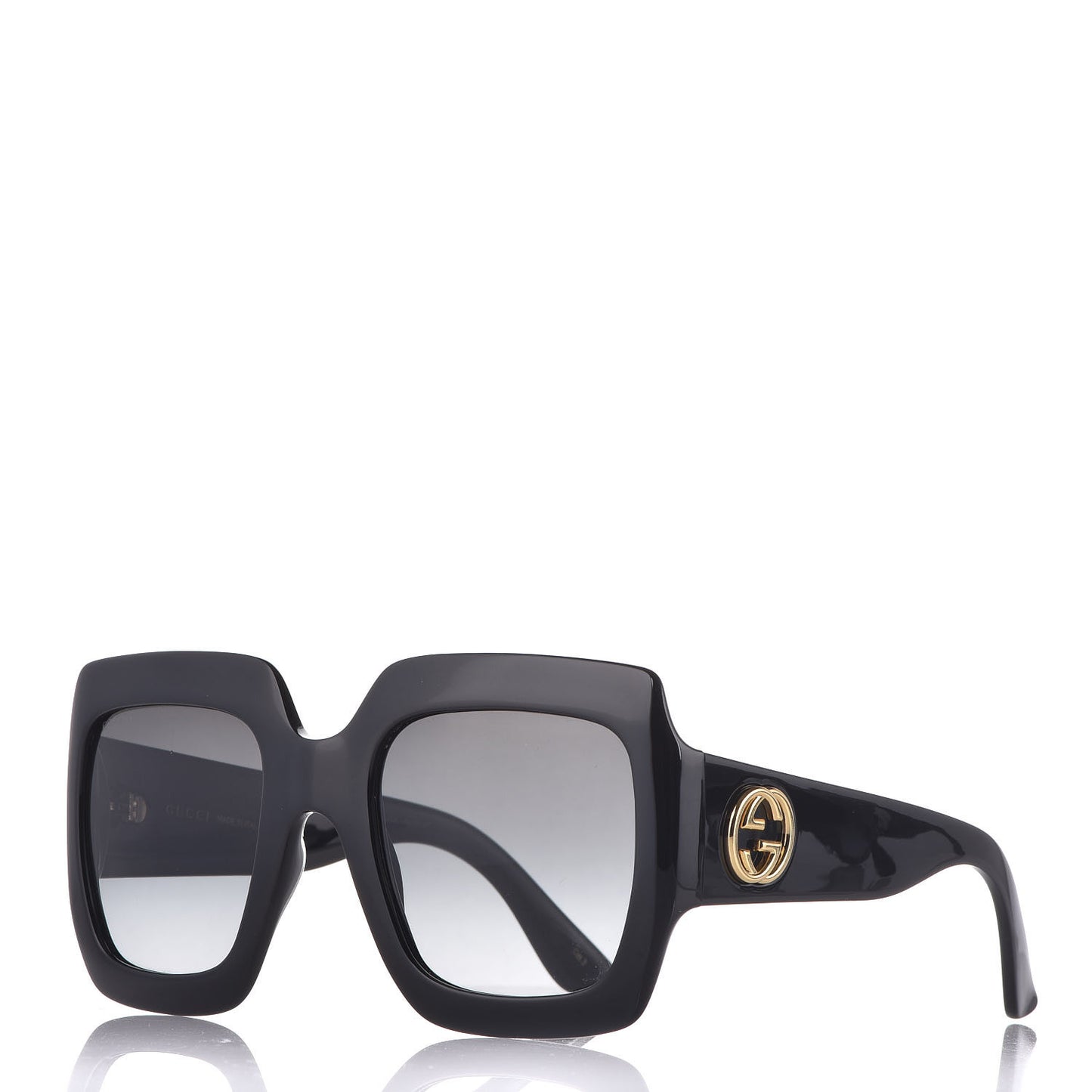 Acetate Square Frame Sunglasses GG0053S Black