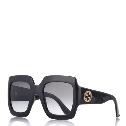 Gucci Acetate Square Frame Sunglasses GG0053S Black 1 of 10