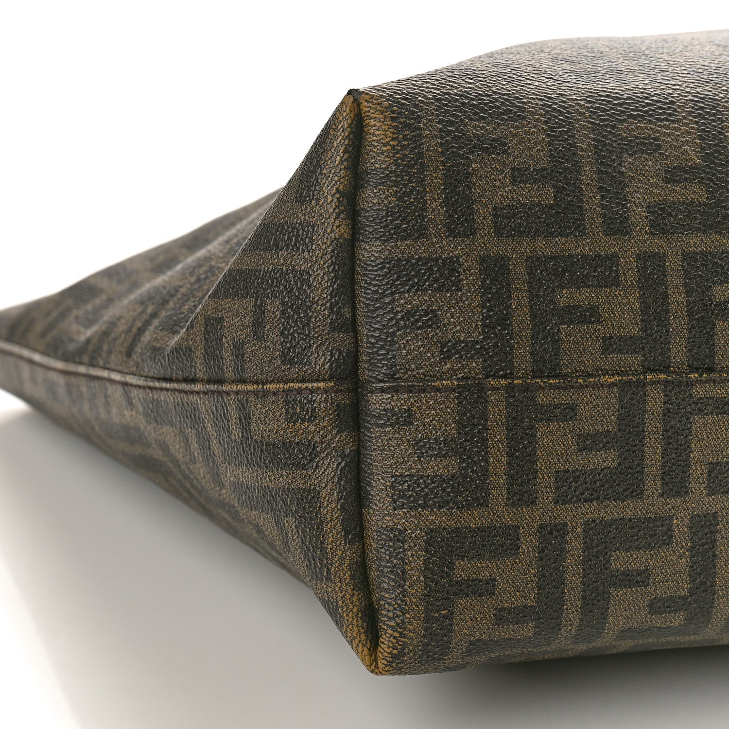 Fendi Zucca Spalmati Medium Roll Tote Tobacco Moro 9 of 19