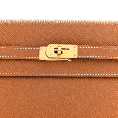 Hermes Epsom Kelly Wallet To Go Gold 8 of 10
