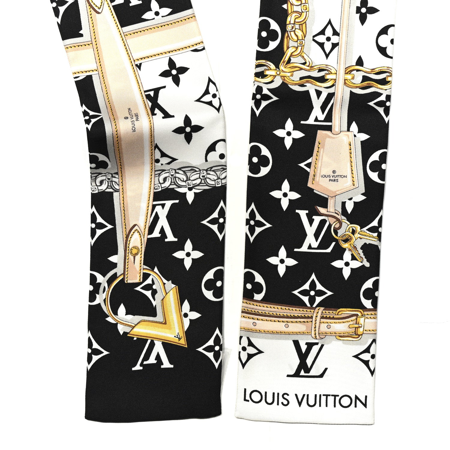 Louis Vuitton Silk Monogram Confidential Bandeau Black 2 of 4