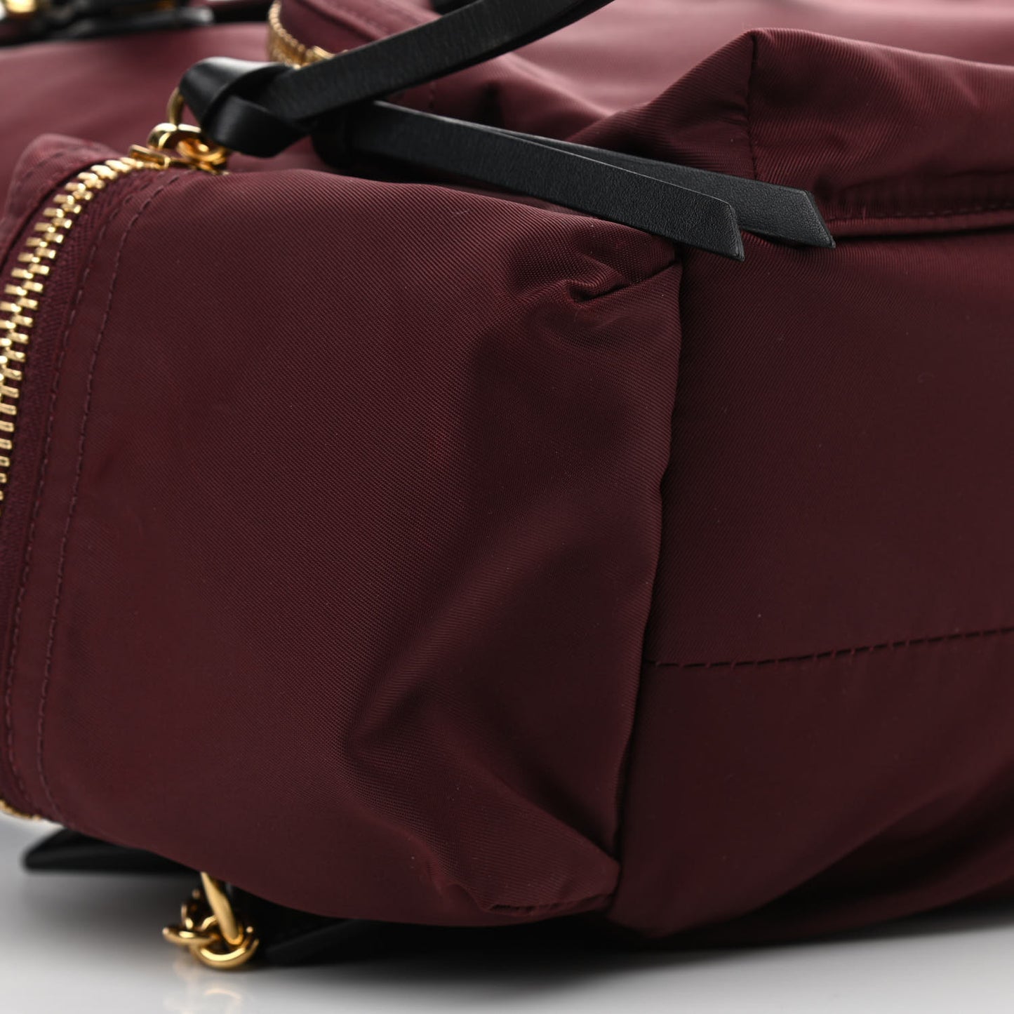 Nylon Medium Rucksack Backpack Burgundy Red