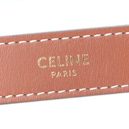 Celine Triomphe Canvas Calfskin Ava Shoulder Bag Tan 6 of 9