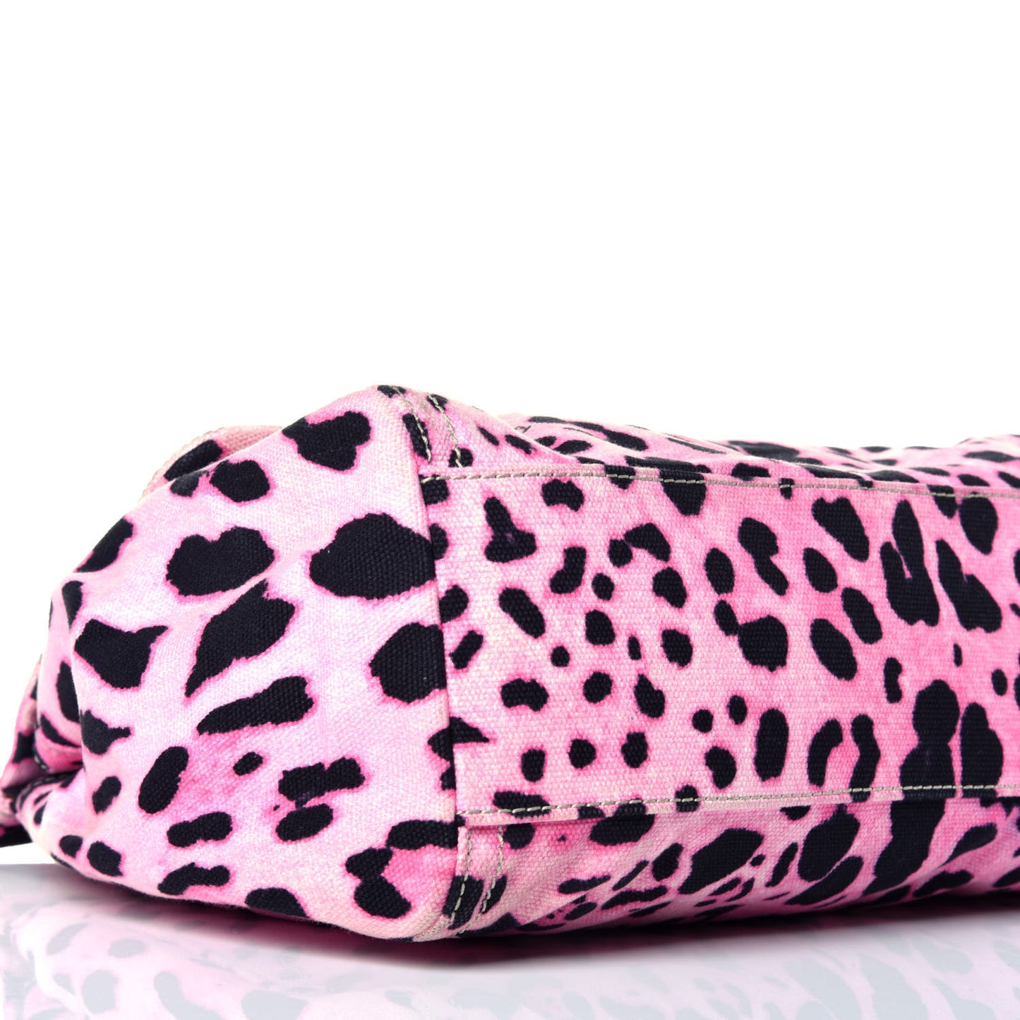 Denim Leopard Print Large Miss Sicily Satchel Pink