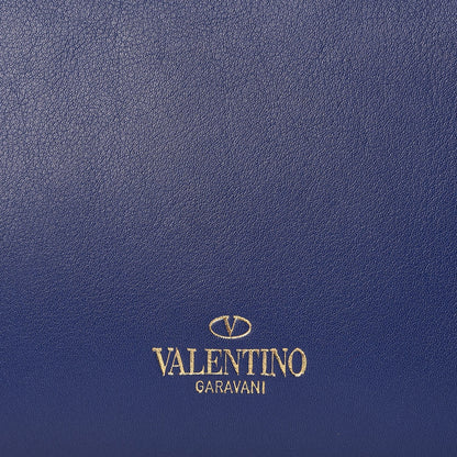 Valentino Garavani Vitello Small Rockstud Double Handle Tote Blue China 10 of 10