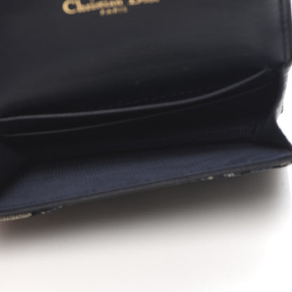 Christian Dior Oblique Saddle Card Holder Blue 5 of 8