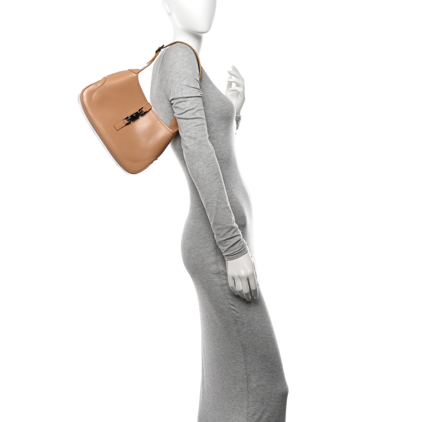 Calfskin Small Jackie O Hobo Beige