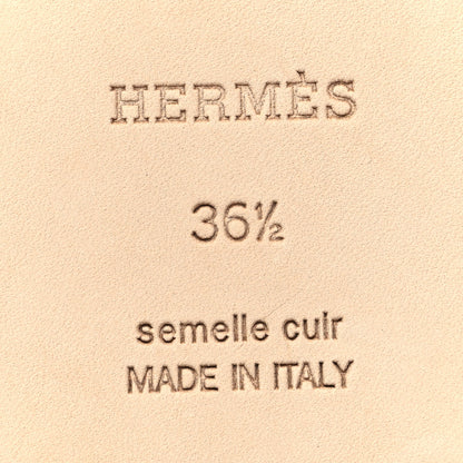 Hermes Epsom Oran Sandals 36.5 Vert Cactus 7 of 9