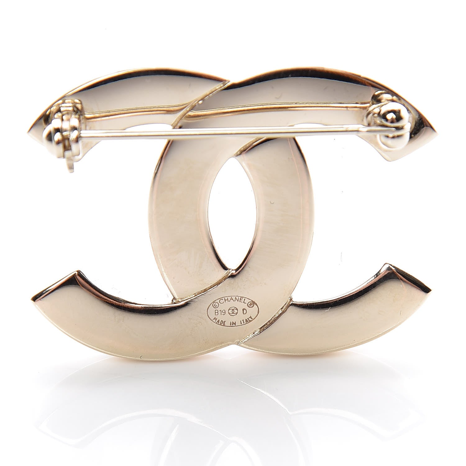 Chanel Crystal CC Pharrell Brooch Gold 4 of 5
