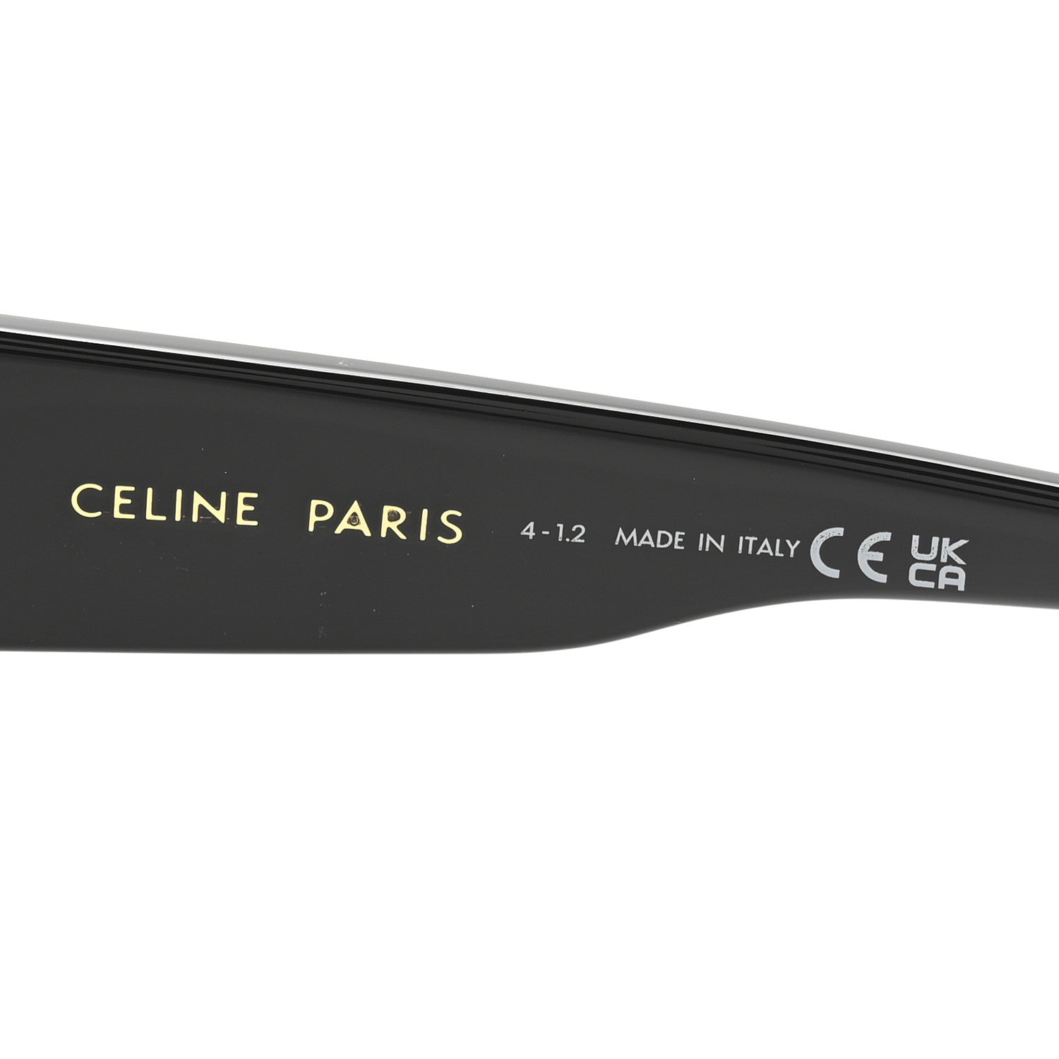 Celine Acetate Polarized Square Sunglasses CL40219I Black 7 of 8