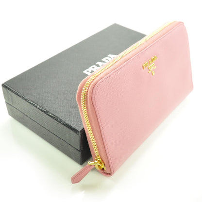 Prada Saffiano Zip Around Wallet 3 of 8
