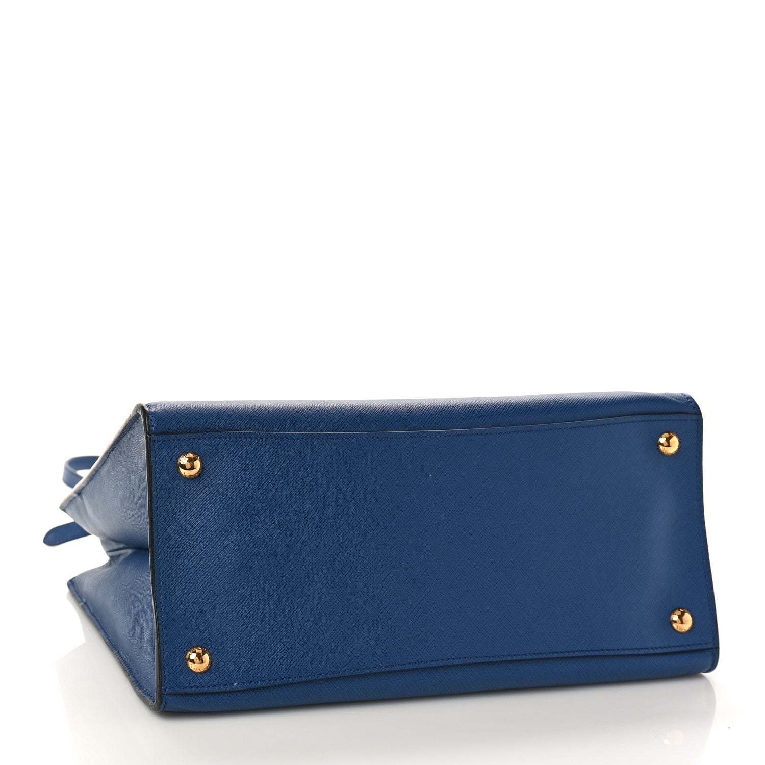 Prada Saffiano Soft Triple Pocket Tote Bluette 4 of 9