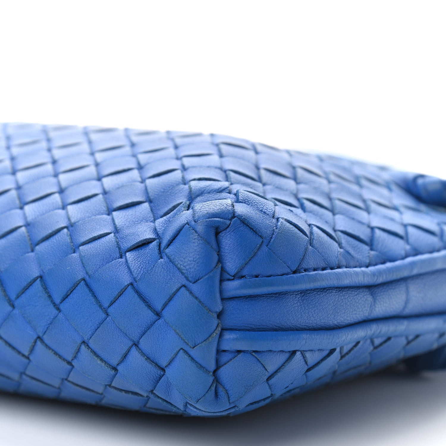 Bottega Veneta Nappa Intrecciato Nodini Crossbody Messenger Blue 10 of 10