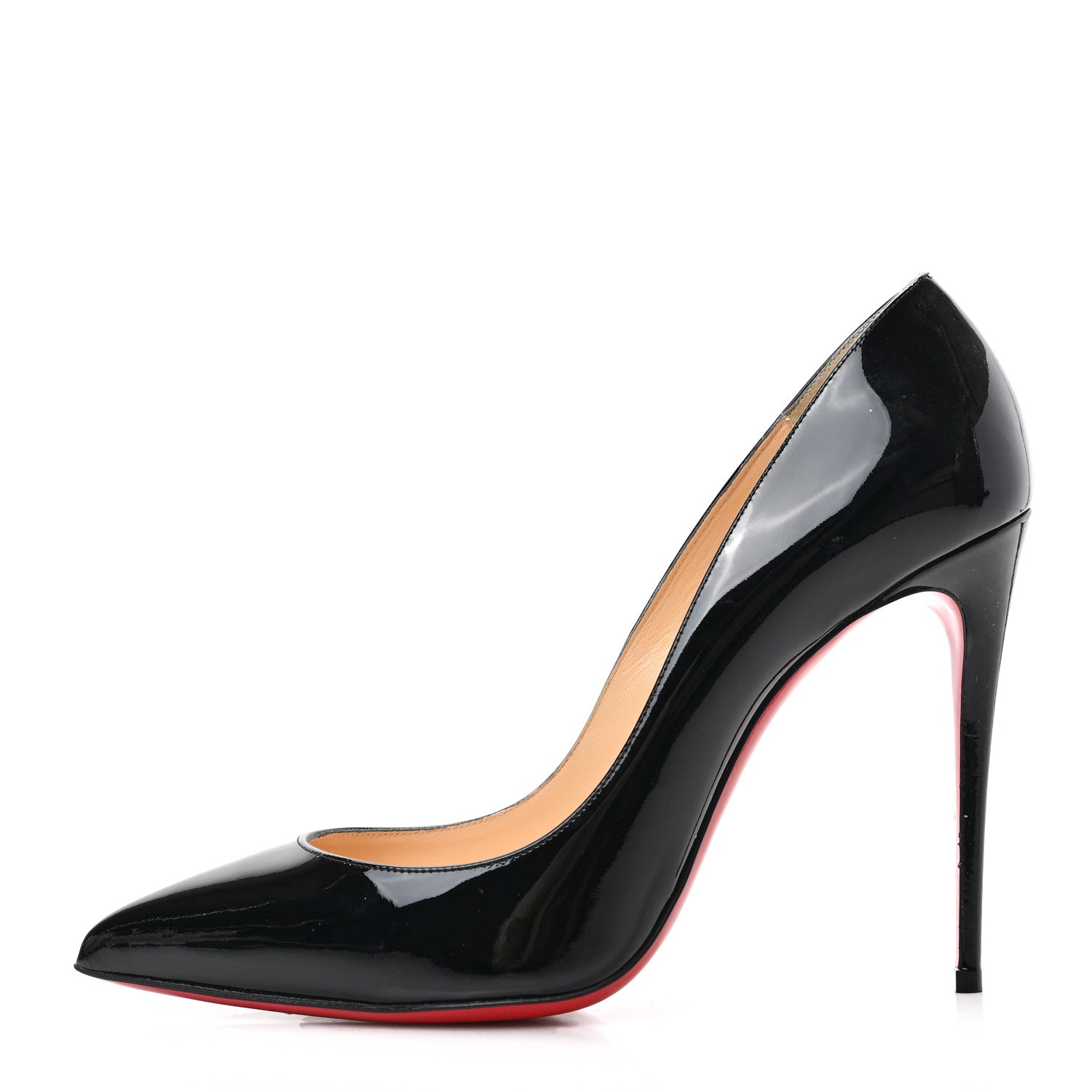 Christian Louboutin Patent Pigalle Follies 100 Pumps 40 Black 1 of 8