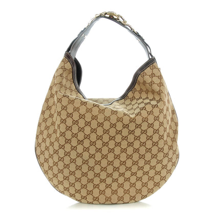 Gucci Monogram Large Wave Hobo Dark Brown 1 of 7