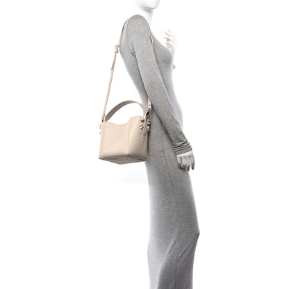 Christian Louboutin Calfskin Spiked Mini Cabachic Mini Bucket Bag Leche 2 of 16